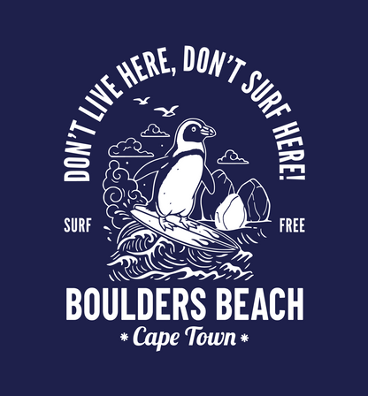 Boulders Beach "Don't Surf" -  Navy Unisex