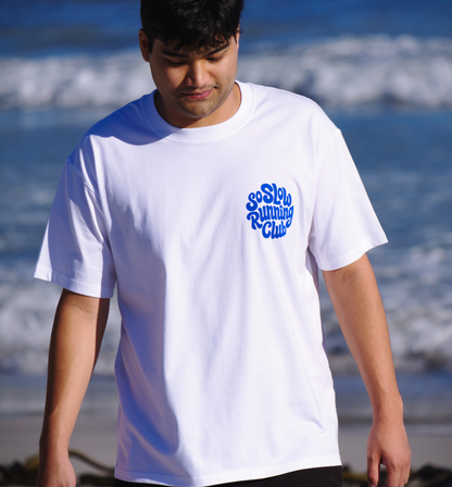 So Slow in the Mountains - White Unisex Box Fit T-Shirt
