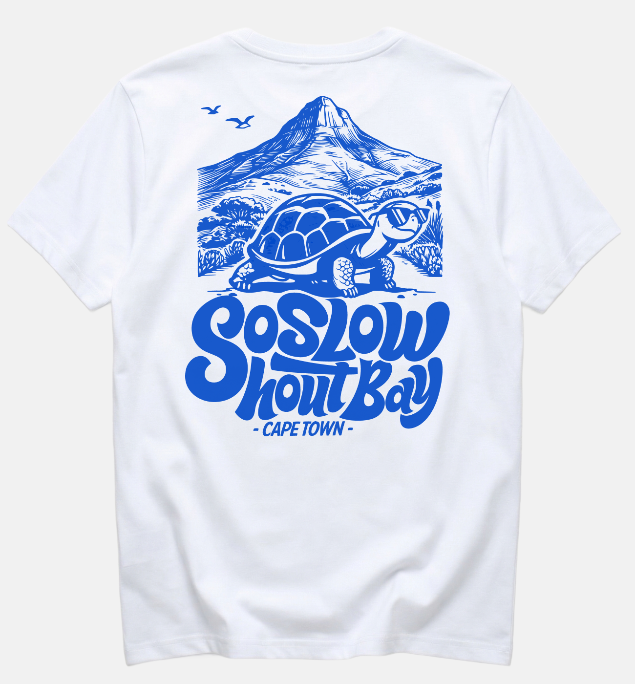 So Slow in the Mountains - White Unisex Box Fit T-Shirt