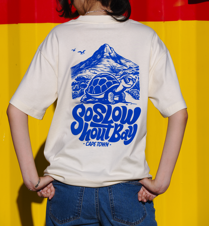 So Slow in the Mountains - Cream Unisex Box Fit T-Shirt