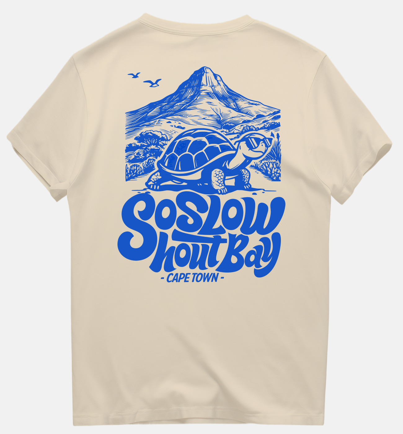 So Slow in the Mountains - Cream Unisex Box Fit T-Shirt