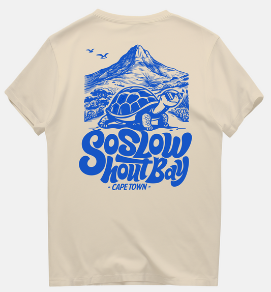 So Slow in the Mountains - Cream Unisex Box Fit T-Shirt