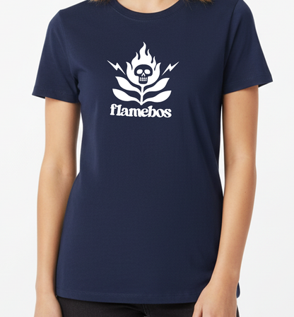 FlameBos Logo Large - Navy Ladies