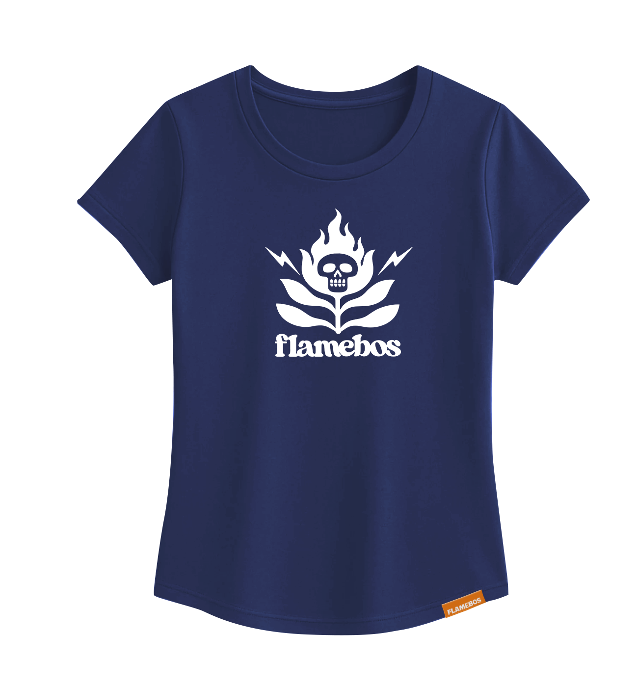 FlameBos Logo Large - Navy Ladies
