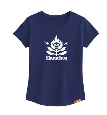 FlameBos Logo Large - Navy Ladies